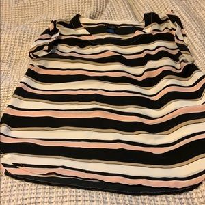 Ann Taylor Factory multi color striped blouse
